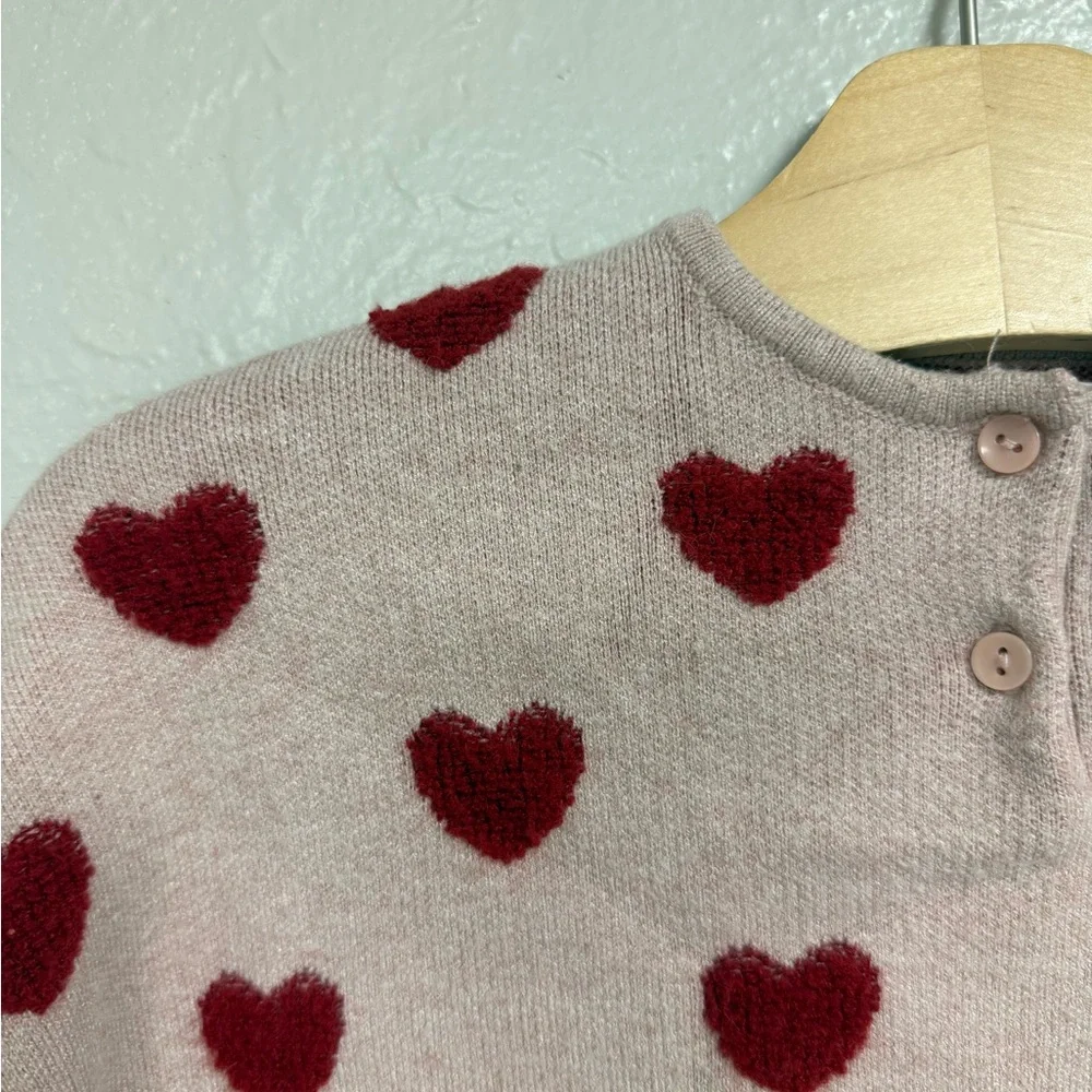 $23 ADD ON zara poncho‎ embroidered hearts 3-4Y Hanna Andersson Janie and Jack